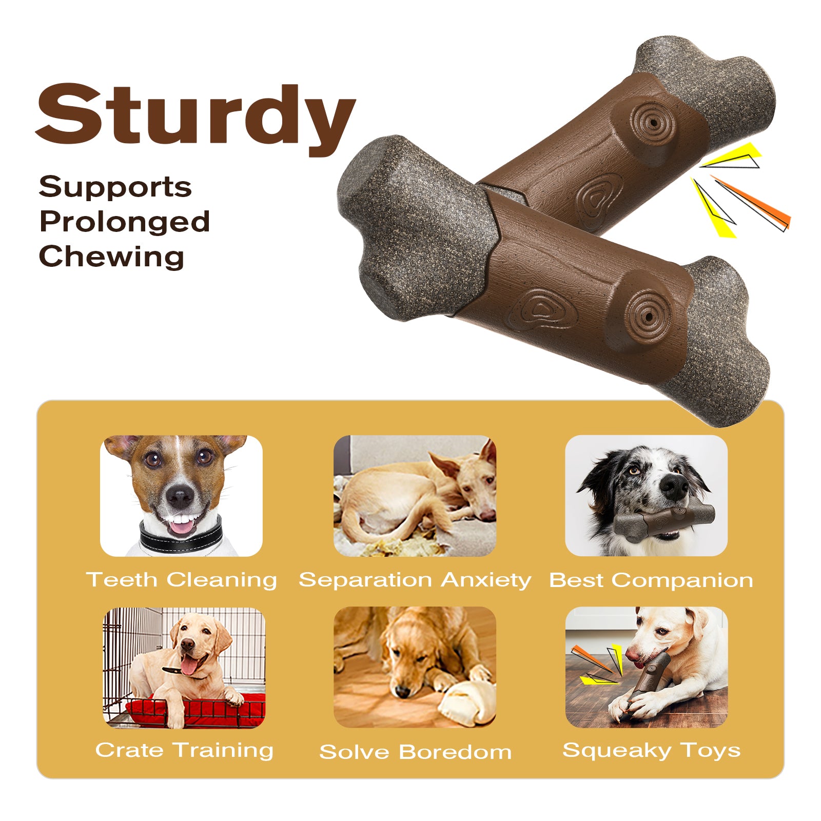 Indestructible Dog Chew Toy – Branch Toy