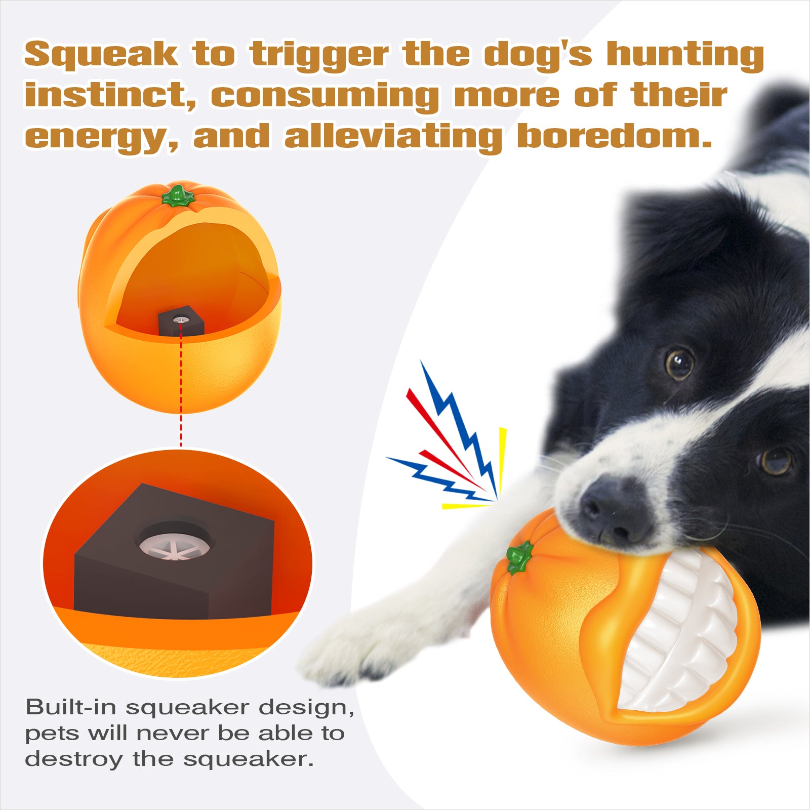 indestructible dog toy – Orange Stick