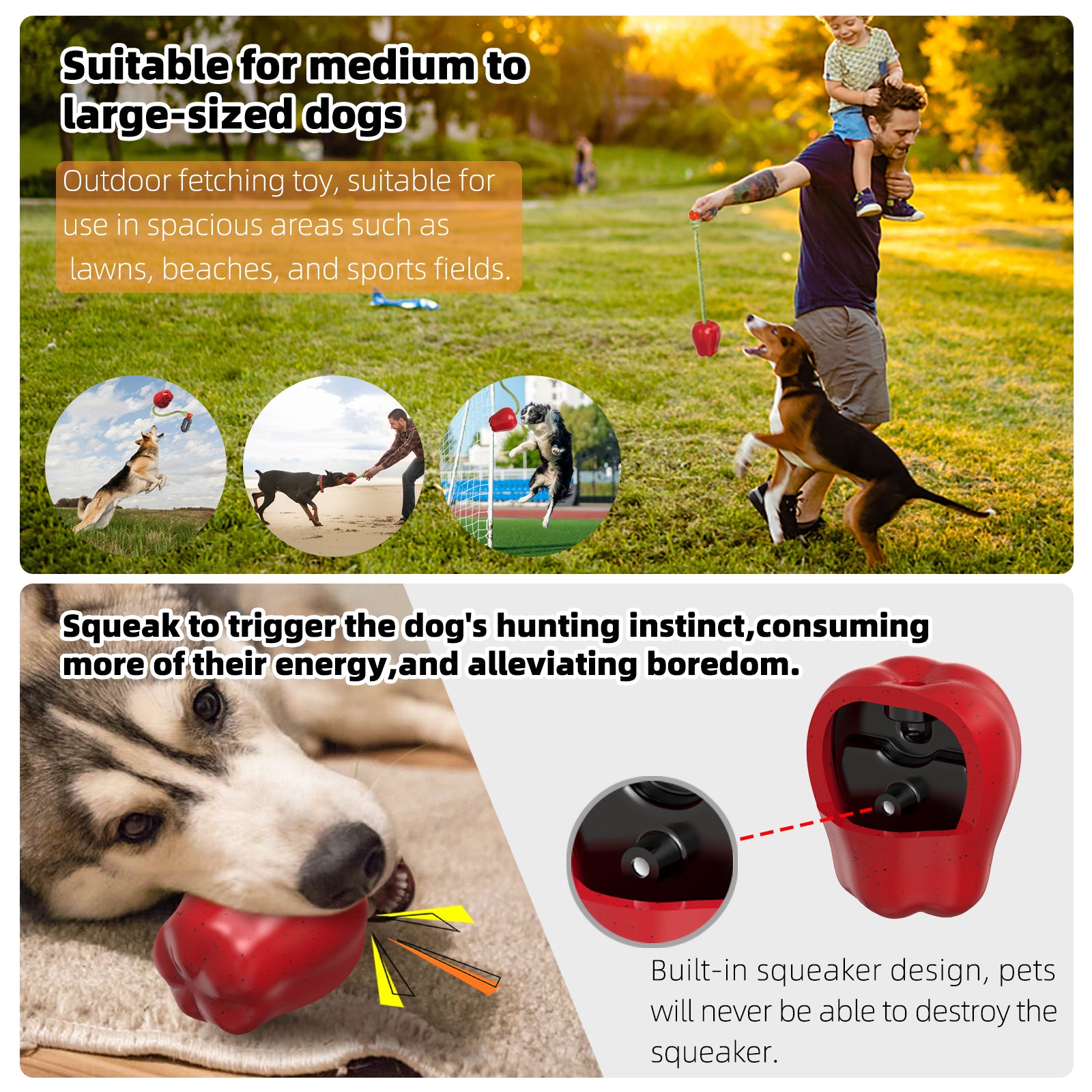 Indestructible Dog Chew Toy – Apple Toy