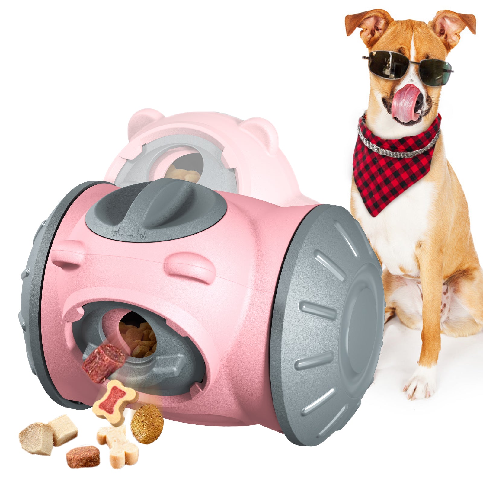 Interactive Dog Puzzle Toy – dog food dispenser ball