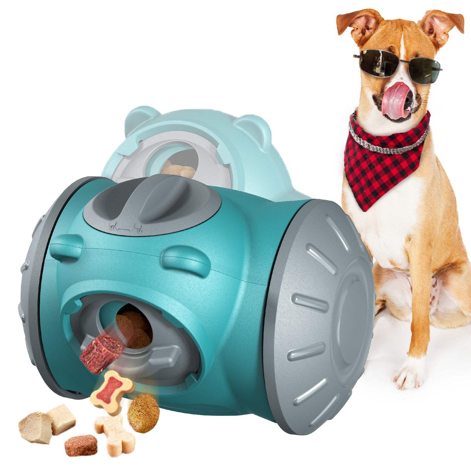 Interactive Dog Puzzle Toy – dog food dispenser ball