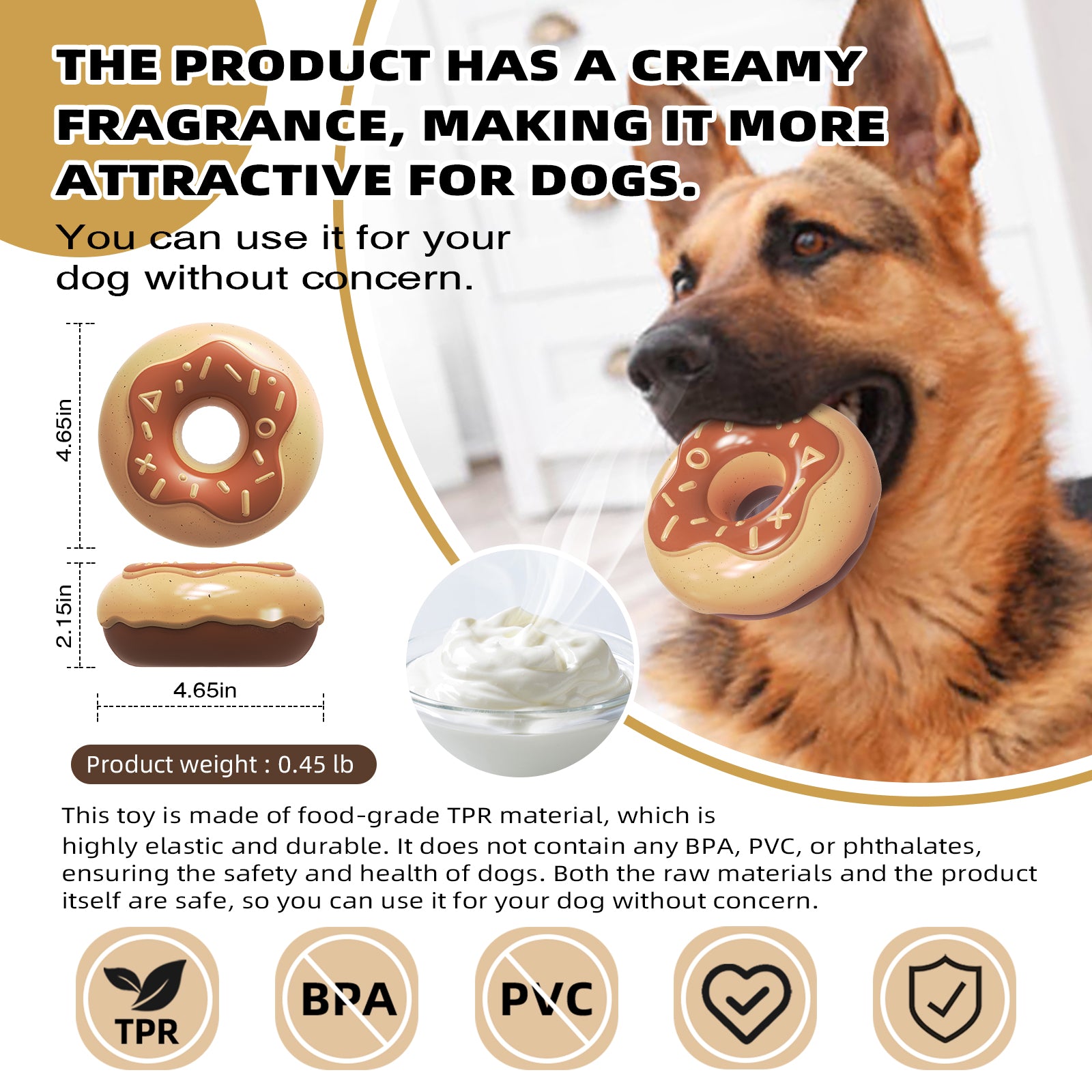 Indestructible Dog Chew Toy – Donut Toy