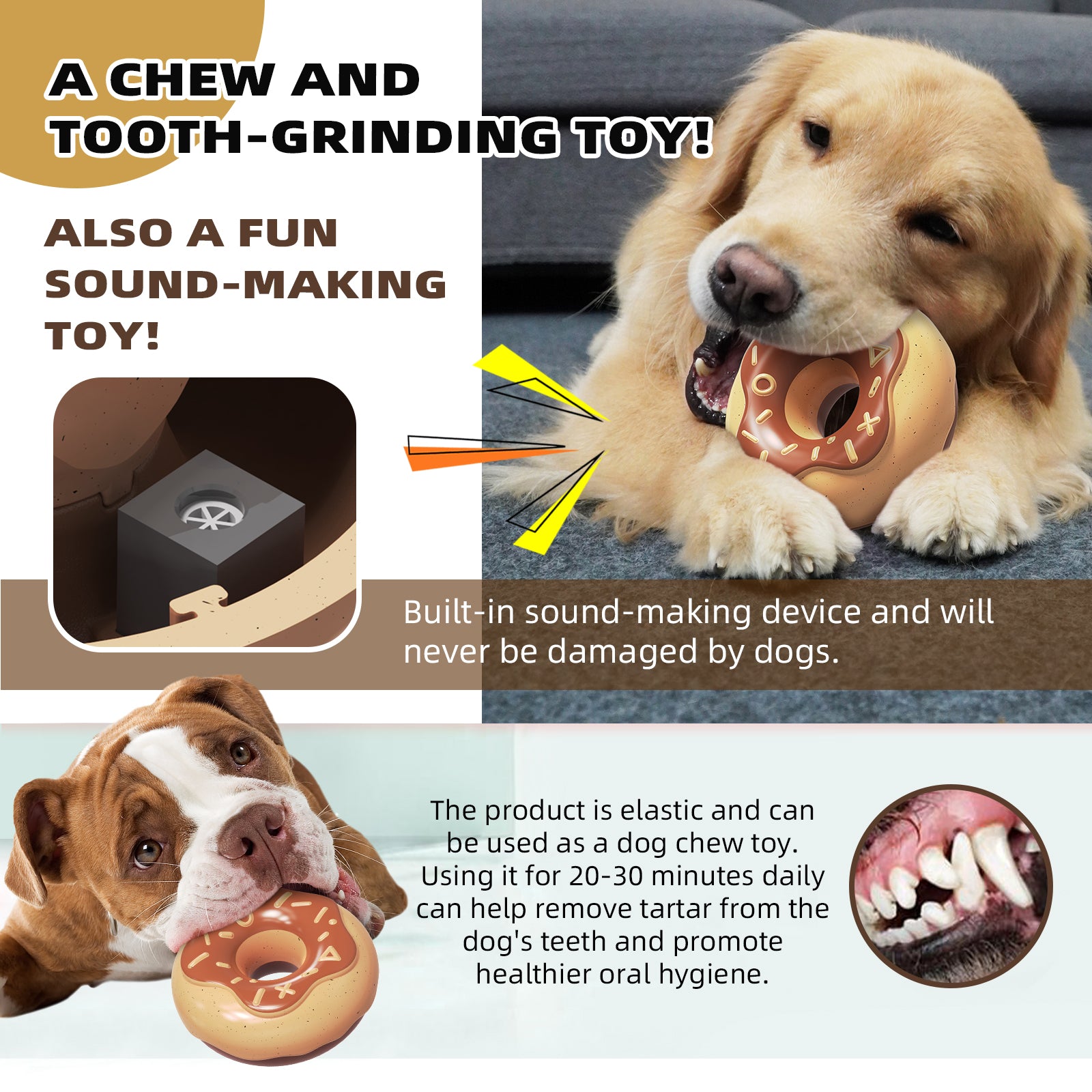 Indestructible Dog Chew Toy – Donut Toy