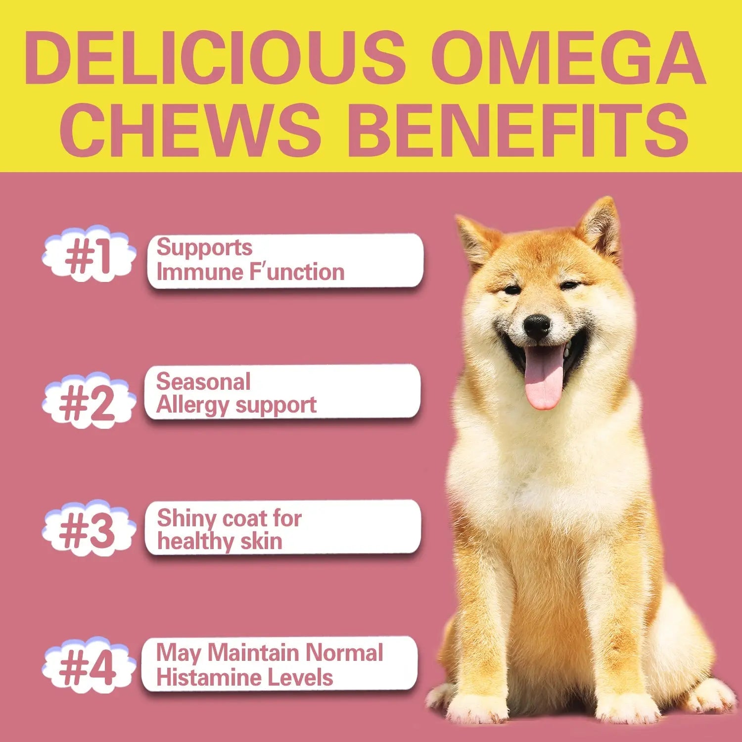 Dog Omega Chews – Coat & Joint Health