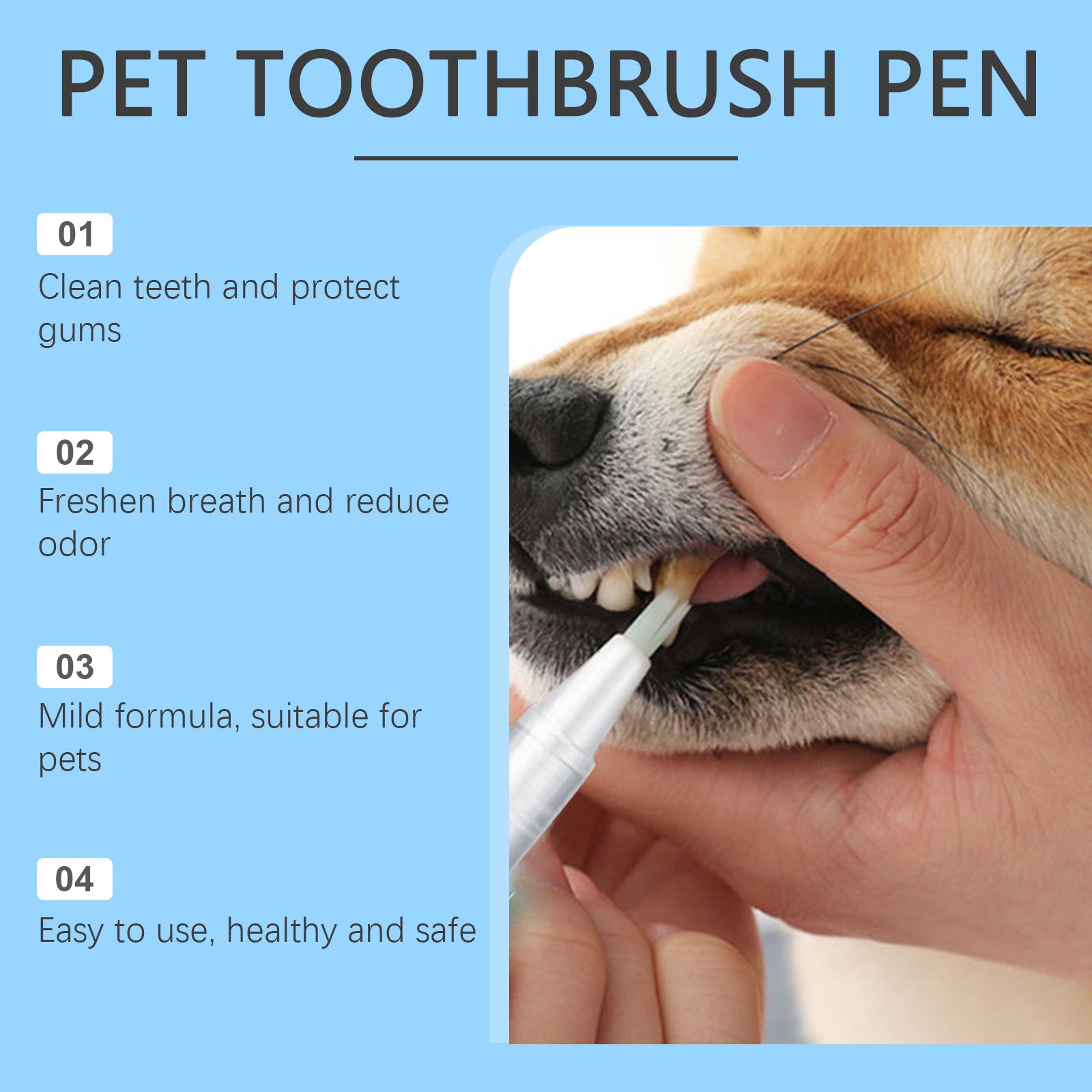 Pet Toothbrush Pen – Natural Teeth Whitening