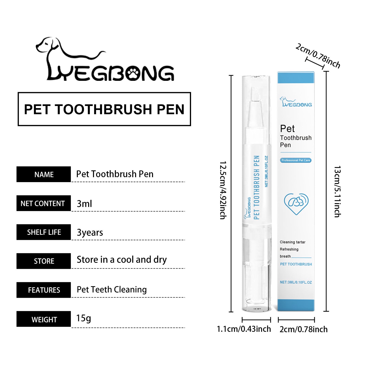 Pet Toothbrush Pen – Natural Teeth Whitening