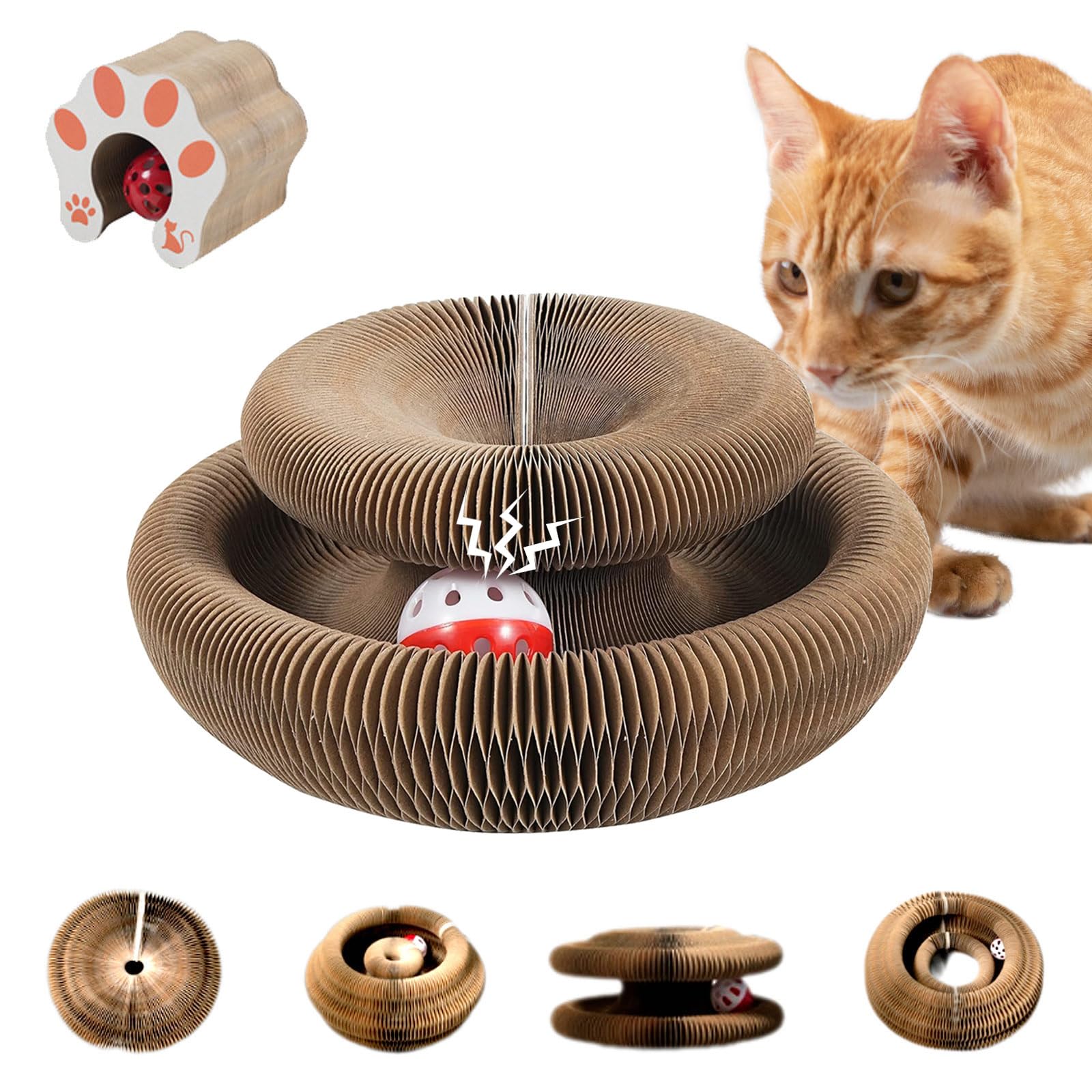 Magic Cat Scratcher – Interactive Cardboard Toy