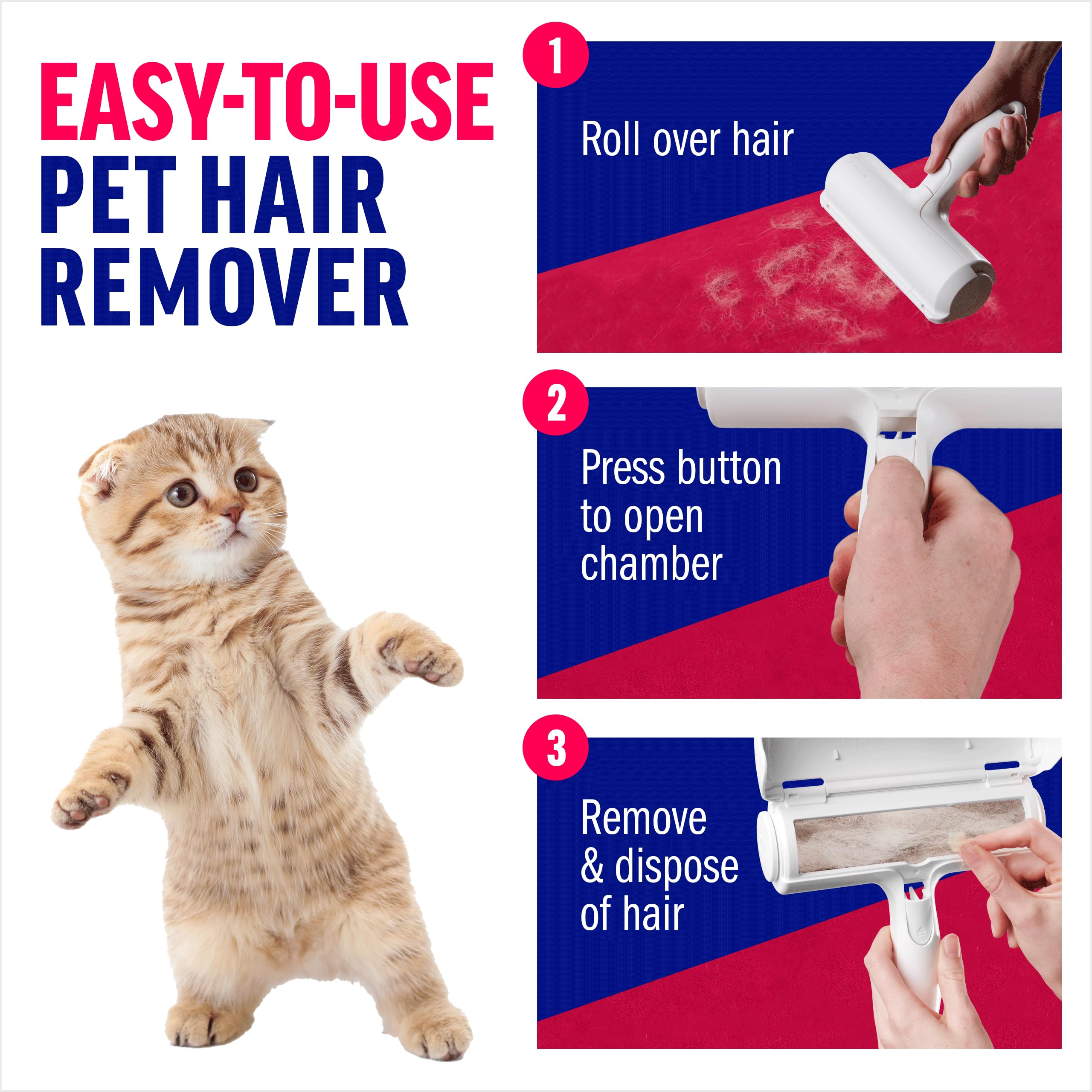 Pet Hair Remover – Reusable Lint Roller