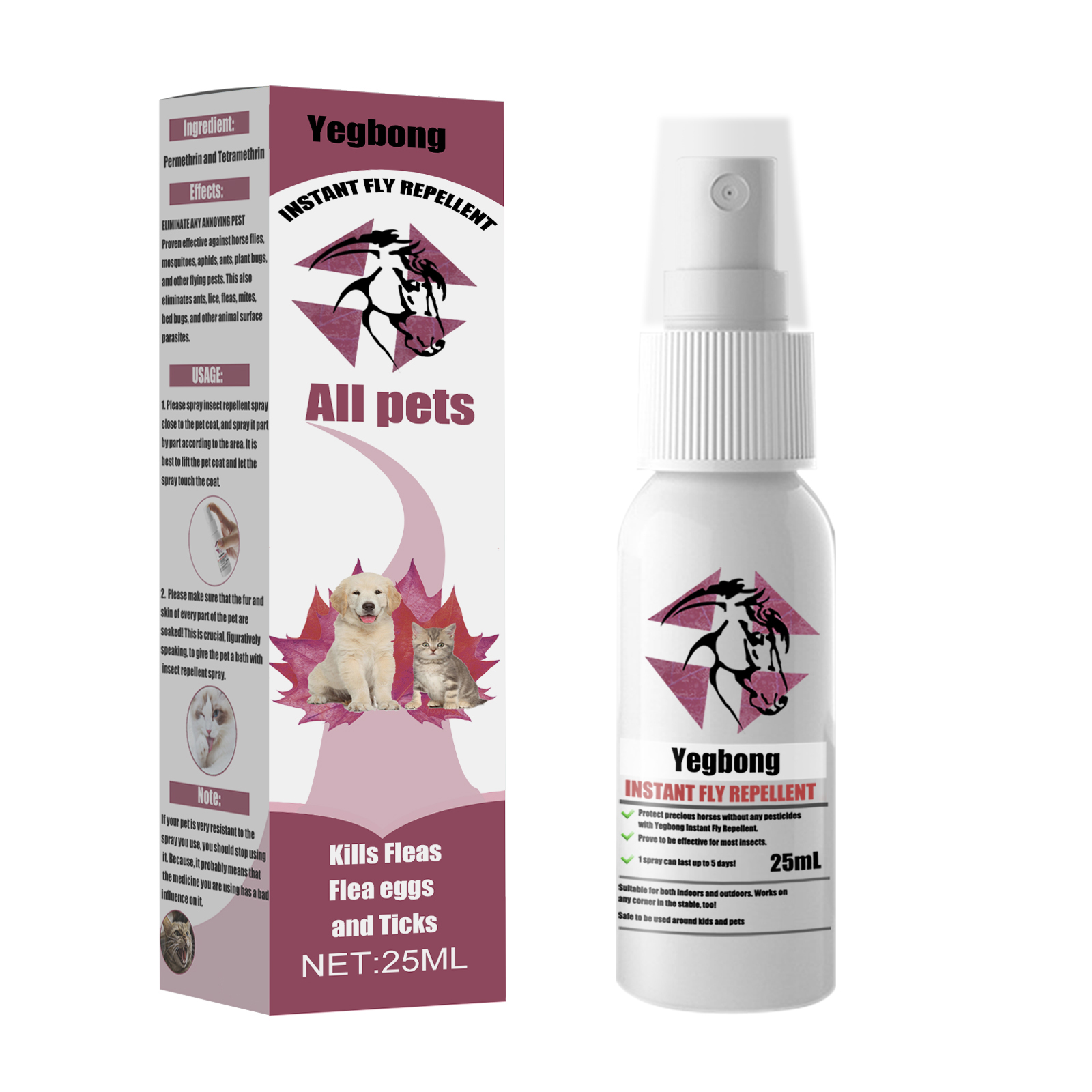 Flea & Tick Repellent Spray – Anti-Itch for Pets